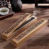 Household Bamboo Fragrance Box Incense Box Bed Home Bed Incense Box Agarwood Incense Insertion Bamboo Wooden Tea Ceremony Hollow