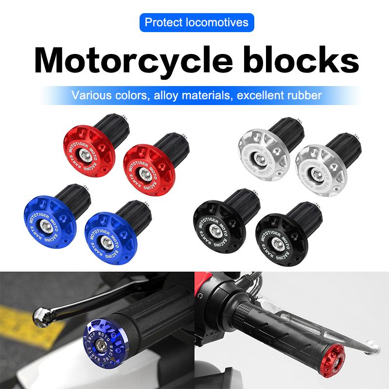 2Pcs Motorcycle Handle Bar Ends Plug Grips Handlebar Plug Caps Slider Motor Bike For Honda Yamaha Ktm Dirt Bike Accessories