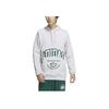 Adidas Originals Letter Logo Printed Hooded Sweatshirt Men Sweatshirt Gray JE3481