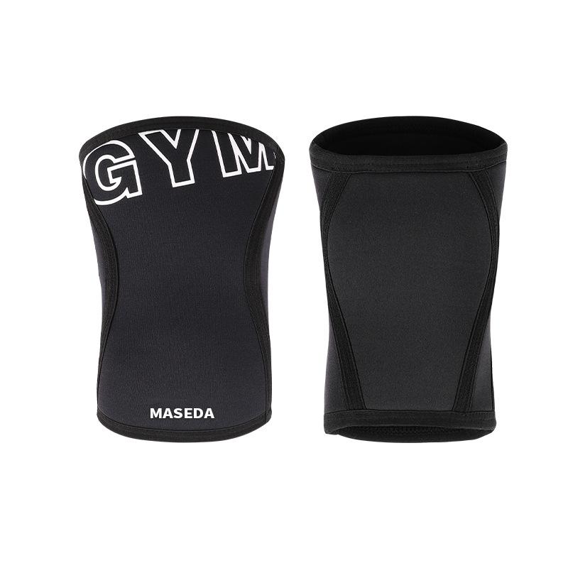 

1 пара новых 7-мм наколенников для тяжелой атлетики и пауэрлифтинга, высокоэффективная компрессионная поддержка коленей для приседаний, для мужчин и женщин S