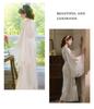 Luxurious Satin Tie-Waist Bell Sleeve Bathrobe - Available In Red, Black, and White