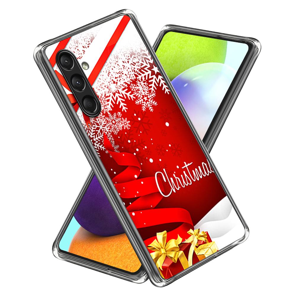 For Samsung Galaxy S25 Case Christmas Pattern Printing Soft TPU Phone Cover