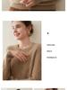 Women's Round Neck Cashmere Sweater - Thick Three-Ply Pullover for Autumn/Winter, Loose and Warm Versatile Base Layer Top.