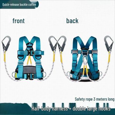 Half-Body Safety Harness with Dual Hooks