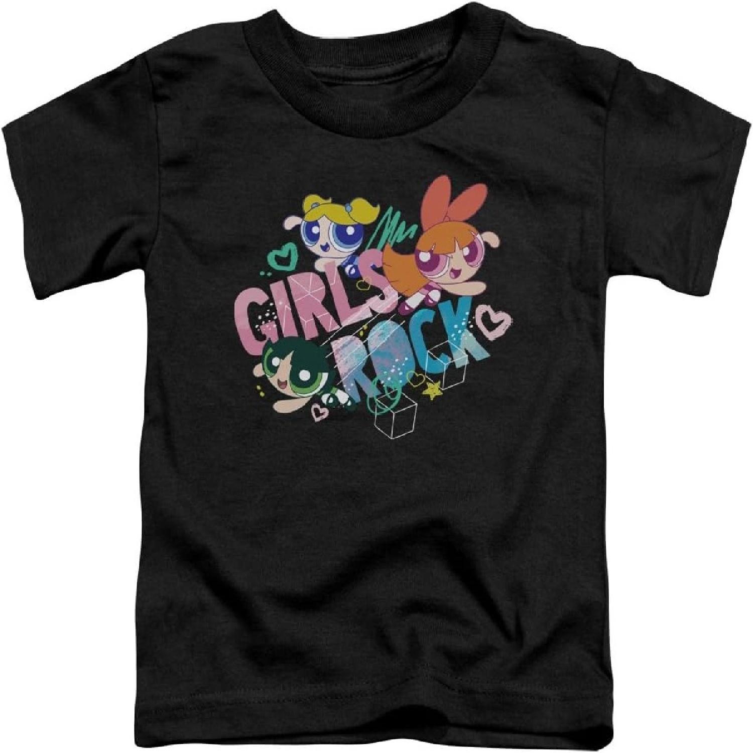 Powerpuff Girls Girls Rock Unisex Toddler T Shirt for Boys and Girls S