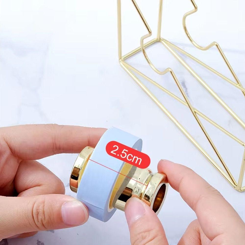 Rust-proof Iron Art Tape Dispenser Non-slip Tape Storage Organizer  Desk Decoration