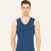 Men Winter Seamless Vest V-neck Sleeveless Thermal Underwear Elastic Slim Fit Bottoming Shirt Tops