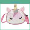 Unicorn Baby Girl Mini Backpack Pu Leather With Glitter Sequins For Toddler Girls