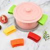 1 Pair Silicone Assist Handle Holders Hot Skillet Handle Covers Non-Slip Heat Resistant Pot Grip Handle Sleeve for Enameled Griddles Cast Iron Pans