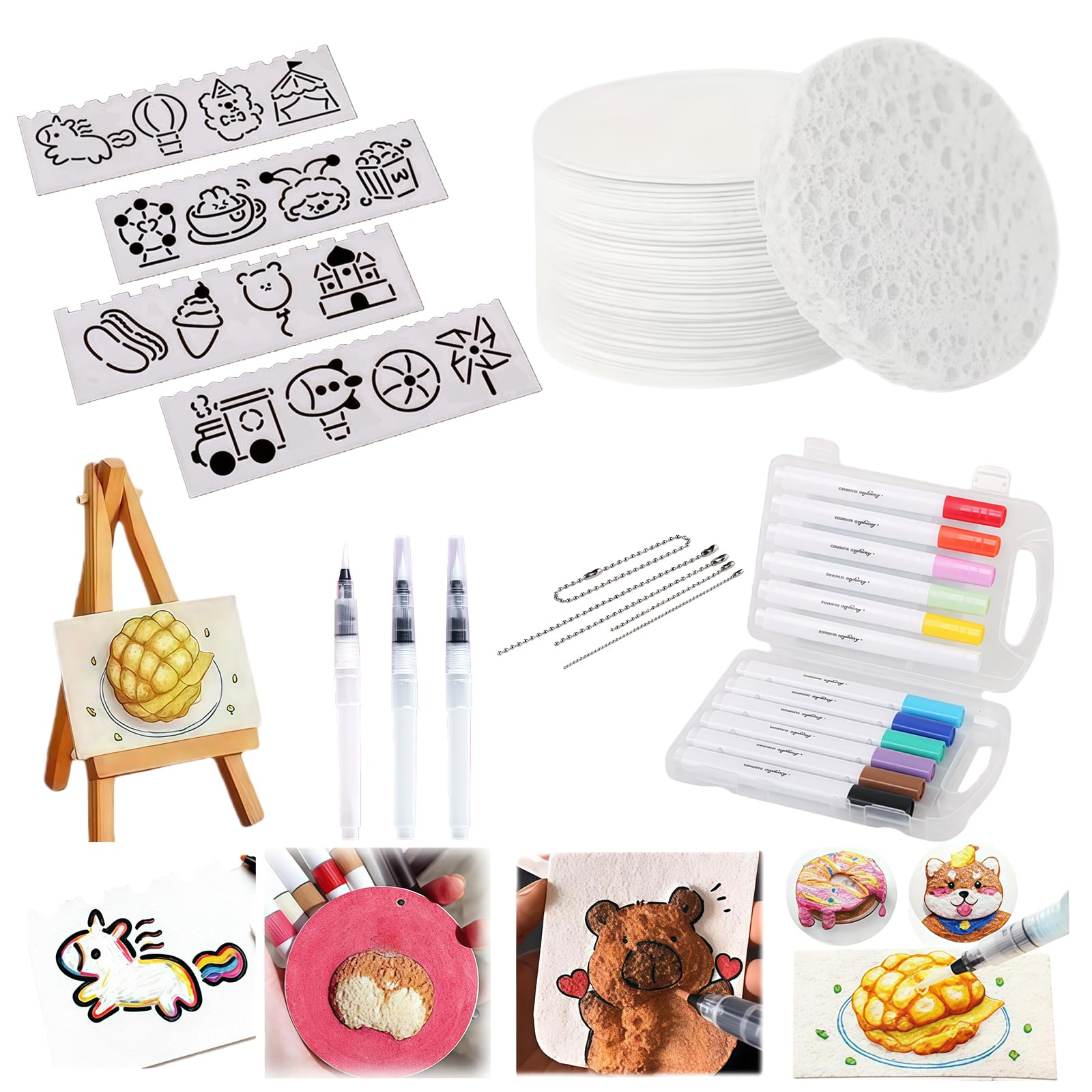 yowodana Fluffy Magic 3D Expression [2026 New Release - 3D Magic Paint] Sponge Paper Magic Painting Paper New Texture Abstract Painting Foam Texture