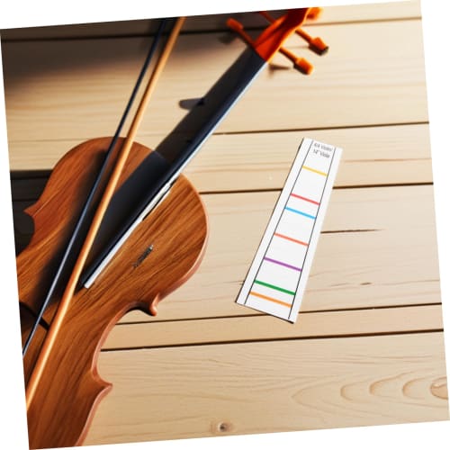ERINGOGO 2 Pieces Violin Handle Stickers, Pitch Stickers, Transparent Guide, Positioning, Violin Note Stickers, Violin Fretboard Stickers, Scale Learn