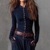 Suede Plaid Collage Vintage Temperament Dress Pocket Button Long Dress Belt Belt