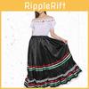 Western Ethnic Womens Dress With Lace And Embroidery Design For Halloween Daily