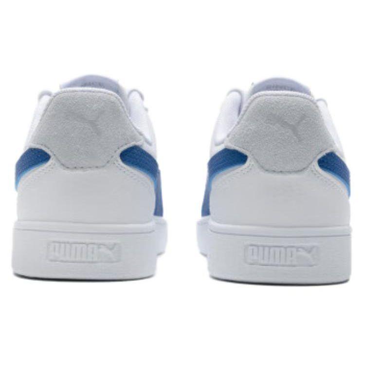 Puma Shuffle Simple Comfortable Breathable Low-Top Sneakers Unisex Sneakers White Blue 309668-32