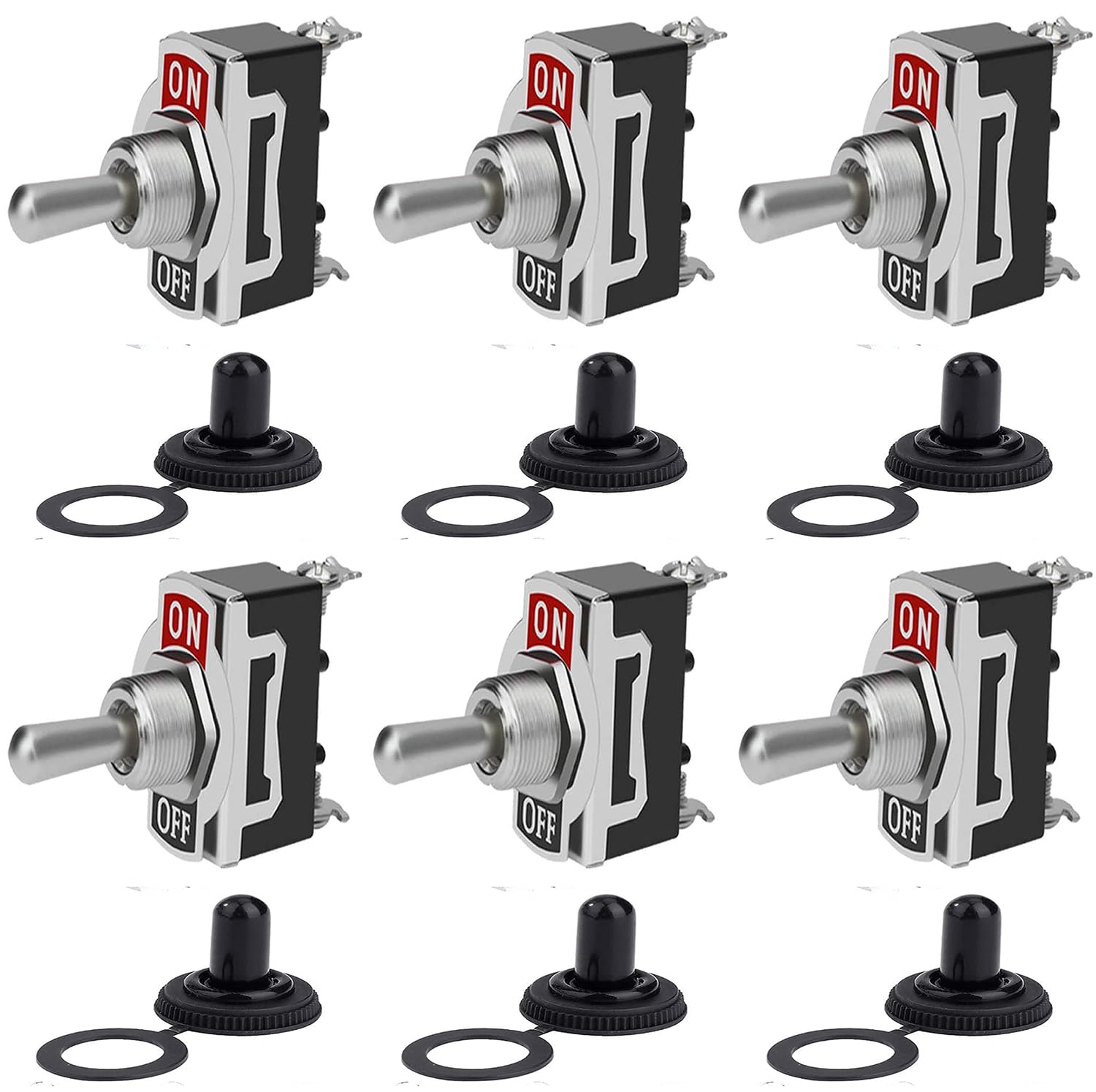 JUTOSU Toggle Switch Rocker Toggle Switch Car Toggle Switch Waterproof Cap Waterproof Cap Car