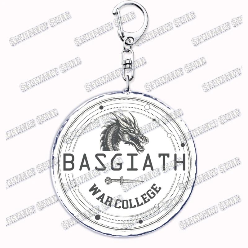 

Popular Basgiath War College Fourth Wing Black Dragon Keychain Pendant Car Key Chain Jewelry Men Children Fans Gifts Accessories