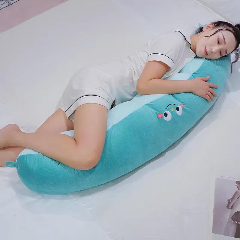 

110/130 см Милая детская плюшевая мультяшная гороховая кукла с растительным наполнением, игрушка, детская подушка, игрушка для мальчика и девочки, подарок, домашний декор 110cm синий