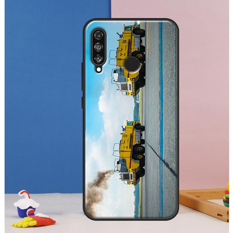 Fire Truck Case For Huawei Nova 12s 7i 8i 11i 12i 9 10 SE Y73 Y90 Y70 Y72 Y61 Y91 P30 P40 Lite P60 Pro