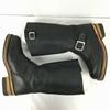 Steel Toe Engineer Leather Motorcycle Riding Boots Black Size 35.5 22.0-23.0(USED)