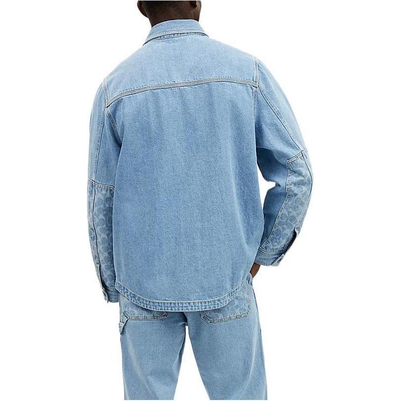 Coach SS24 Shirt Men's Light Indigo CM799-NIM