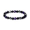 Facted Obsidian Hematite Tiger Eye Bracelets for Magnetic Health Protection Soul Jewelry Nature Stone Beads Bracelet Men Pulsera