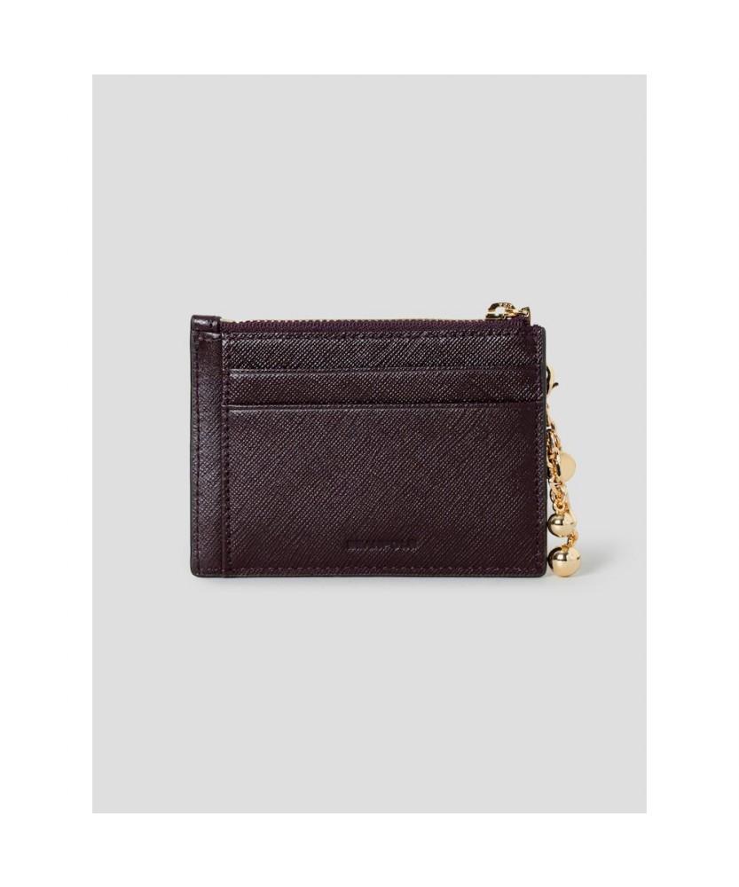 Beanpole Accessory Lucy Zipper Card Wallet Wine