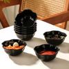 10 Stück Blumen-/Quadrat-Gewürzschale Schwarze Snackschale Küchentischgeschirr Obstschale Barbecue