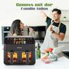 9L Air Fryer with Double Chamber, Fryer with LED Display, Adjustable Time and Temperature 80-200℃
