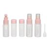 Travel Bottles Kit Clear Leakage Proof Empty Portable Toiletry Containers Set for Lotion Cream