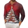 Men's Casual Collared Long-Sleeve Knit Base Layer Top