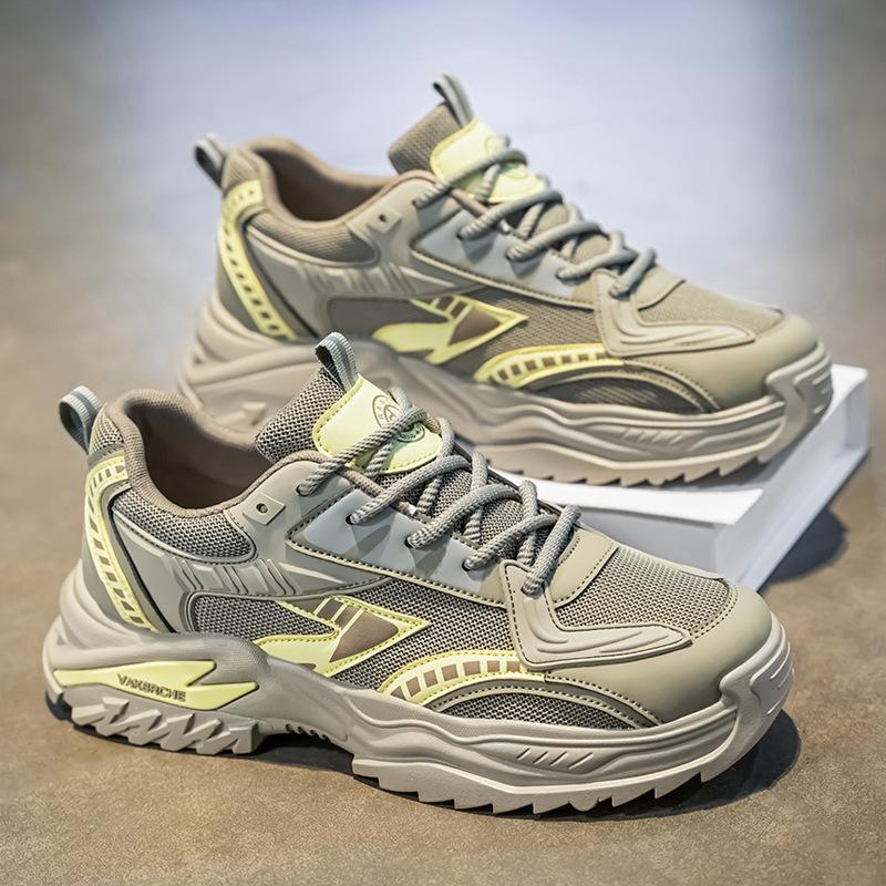 

Мужская обувь бренда Putian 2025 года, новая весенняя модная брендовая универсальная повседневная мужская спортивная студенческая обувь для увеличения роста, модная обувь для пап 39 серый