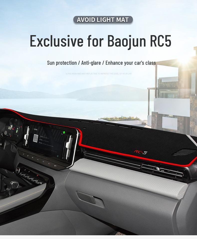 Sunshade & Light-Blocking Mat for New Baojun RC-5 Dashboard & Interior