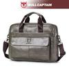 BULLCAPTAIN Erste Schicht Rindsleder Laptoptasche 14 Zoll Umhängetasche Business Aktentasche Markenhandtasche