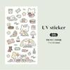 Korean Cute Cartoon Fox Rabbit Stickers for DIY Phone Case Decoration