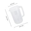 1Pcs 4000Ml Large Capacity Plastic Pitcher Cold Water Juice Tea Coffee Pitcher Transparent Safe Material Easy Wash for Milk Tea