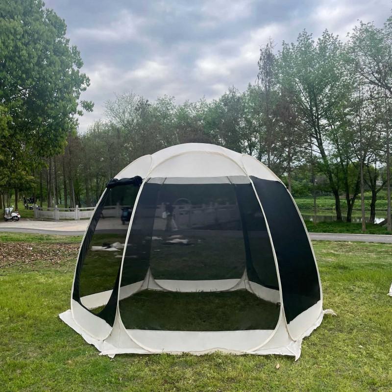 Quick Setup Mesh Canopy Tent Outdoor Camping Picnic Shade Mosquito Protection 4-8 Person Portable Dome Shelter