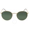 Ray Ban Round Metal Green Classic Unisex Sunglasses Rb3447 001 53