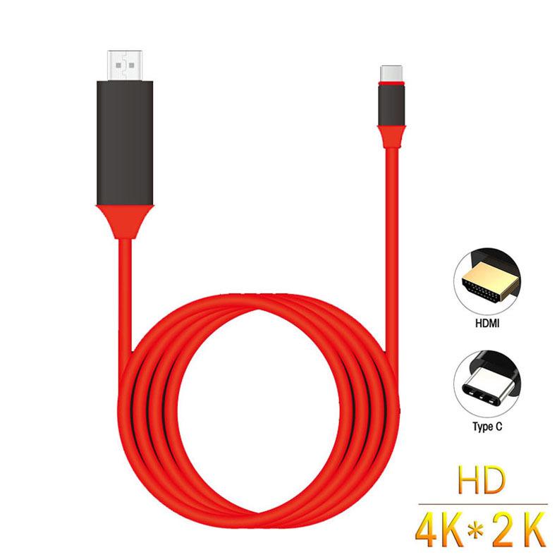 USB C to HDMI USB 3.1 Type C Male to HDMI Male 4K High Speed Cable Adapter for 2017 MacBook ChromeBook Pixel Samsung Galaxy S8