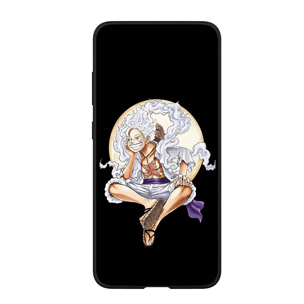 for Samsung Galaxy S25 S24 S23 S22 Ultra FE Plus A17 A37 A57 A56 A55 A06 A16 A15 A36 A26 A35 A05 A25 A54 A34 Phone Case Lovely Luffy Gear 5 One Piece
