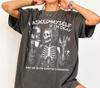 Vintage Gothic Skeleton Coffee Shirt, Dark Humor Tee, Sarcastic Laughing Design
