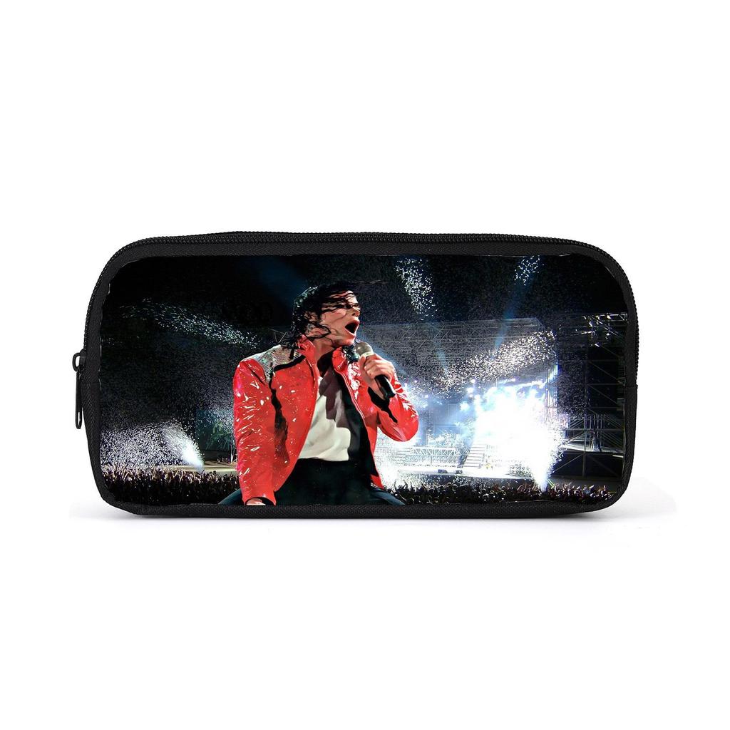 Michael Jackson Student Pencil Case - Simple Style Printed Stationery Bag