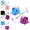 Adorável Pelúcia Unicórnio Reversível Flip Brinquedo de Pelúcia Animal Macio Ideal Para Crianças