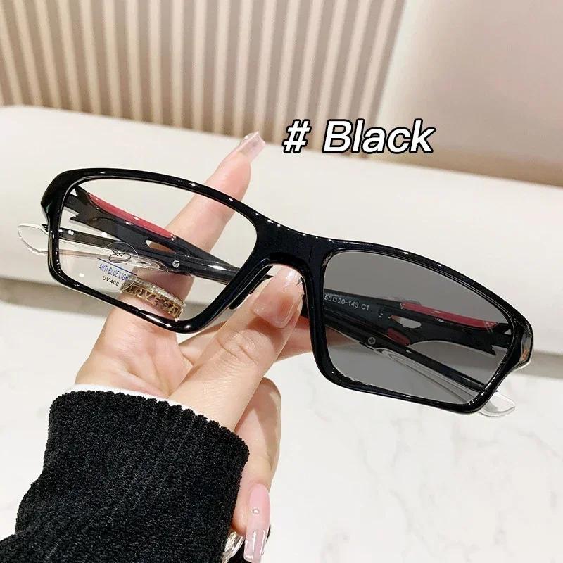 Neue Tr Ultraleichte Sport Kurzsichtigkeitsbrille Blaulichtblockierende photochrome Sonnenbrille Mode Farbwechsel Nahsichtbrille