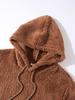 2025 Autumn/Winter European & American Men's Plush Lined Hooded Sweatshirt Jacket