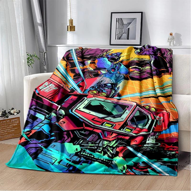 HD Robot GUNDAM Cartoon Soft Flannel Blanket for Bed Bedroom Sofa Picnic,Throw Blanket for Cover Office Christmas Gift Kids