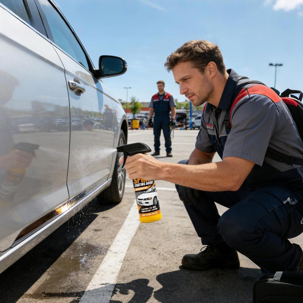 120ml Car Coating Wax Car Body Polish Spray Paint Hydrophobic Agent Shine Protection Repair Agent Glass Cleaner Spray