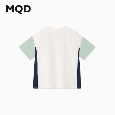MQD Boys' Colorblock Sporty Outdoor Short Sleeve T-Shirt