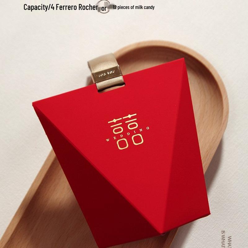 Creative Red Chinese Wedding Candy Boxes - New Style Candy Bags