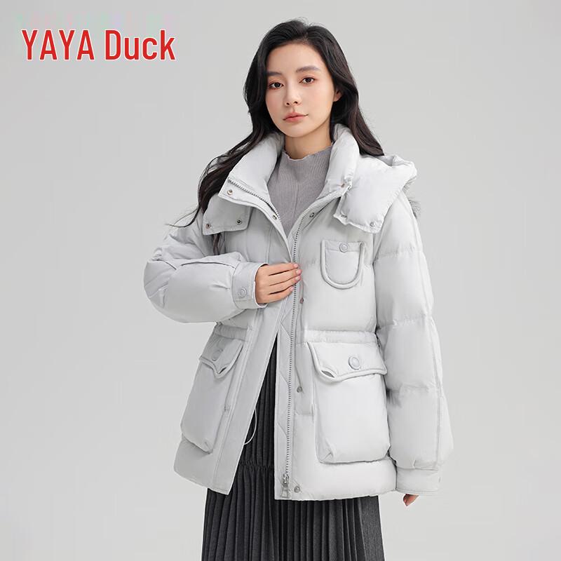 

YAYA 2024 Women s Mid-Length Hooded Down Jacket S