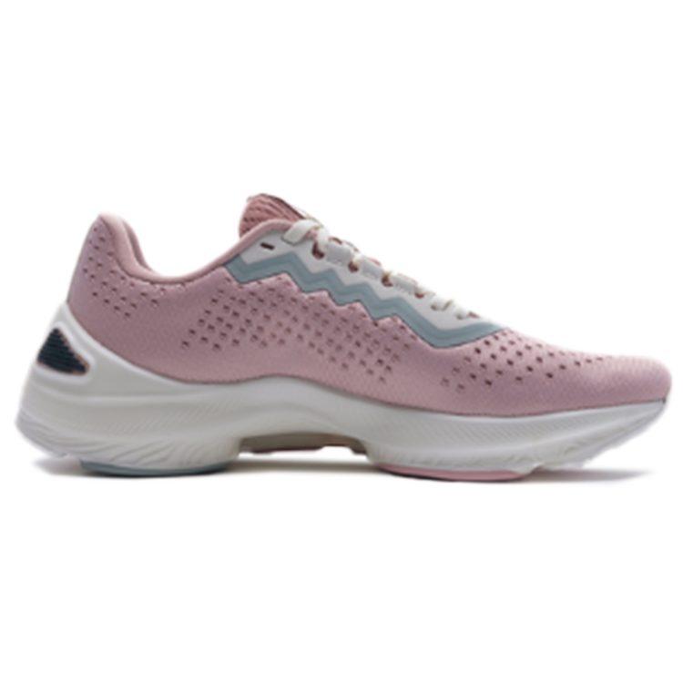 Li Ning Arashi Integrated Fabric Slip Resistant Abrasion Resistant Low top Running Shoes Women's Mist Rose Pink ARHQ068-2